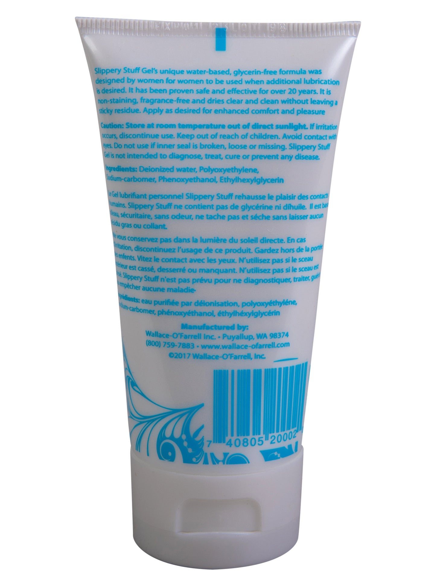 2oz Slippery Stuff Gel Personal Lubricant Vuvatech