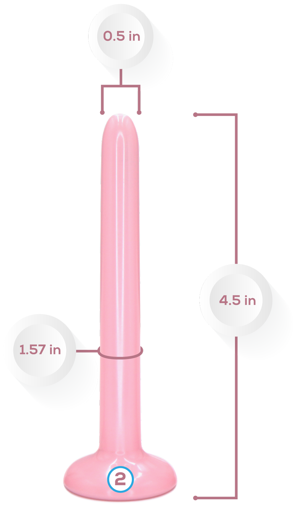 Small VuVa Smooth Vaginal Set  Vuvatech   