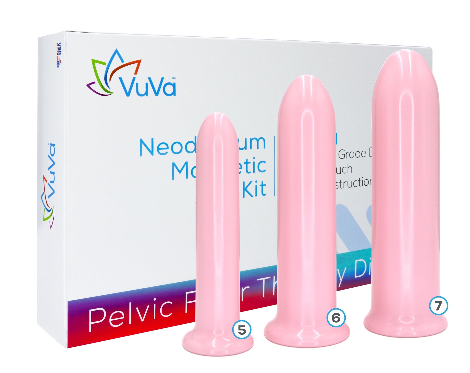 VuVa Neodymium Magnetic Set - Sizes 5,6,7 Includes Travel Pouch Vuvatech   