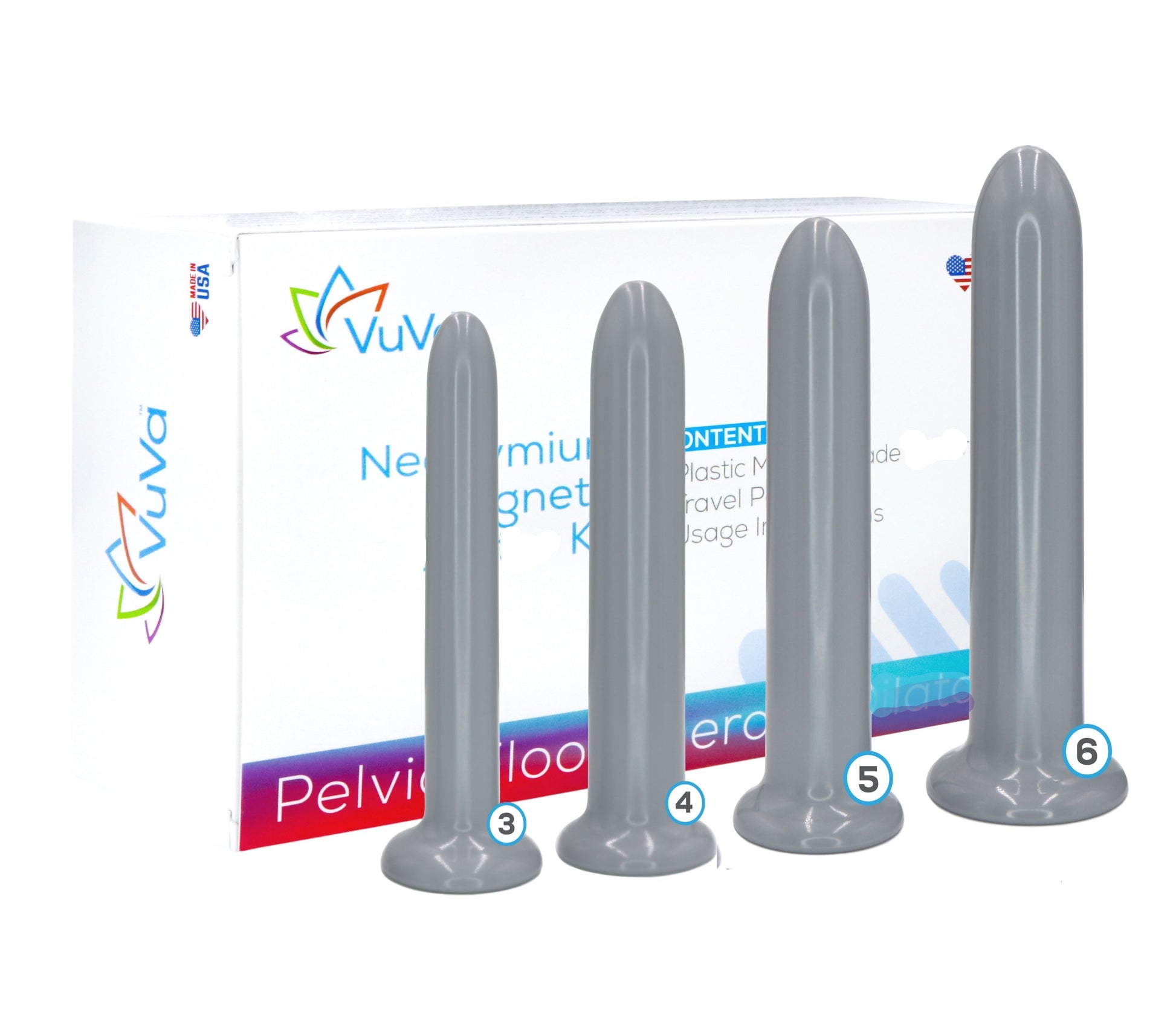 Unisex VuVa Neodymium Magnetic Set - Sizes 3,4,5,6  Vuvatech   