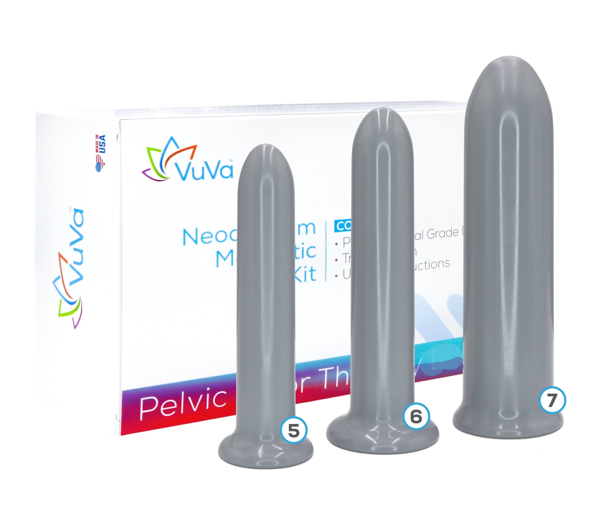 Unisex VuVa Neodymium Magnetic Set - Sizes 5,6,7  Vuvatech   
